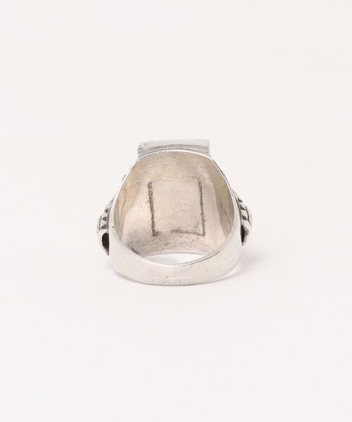 Indian Jewelry(インディアンジュエリー)の「THEATER シアター ネイティブデザインサークルストーンシルバーリング Made in USA(リング・レディース・シルバー・#16)」の6枚目の写真