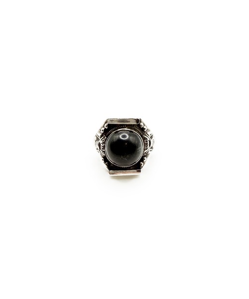 Indian Jewelry(インディアンジュエリー)の「THEATER シアター ネイティブデザインサークルストーンシルバーリング Made in USA(リング・レディース・シルバー・#16)」の2枚目の写真
