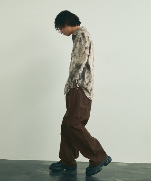 Shoowtime(ショウタイム)の「Abstract all-over regular collar long sleeve shirt / アブストラクトオールオーバーレギュラーカラー長袖シャツ(シャツ/ブラウス・メンズ・ベージュ系/カーキ系・MEDIUM/LARGE/X-LARGE)」の16枚目の写真
