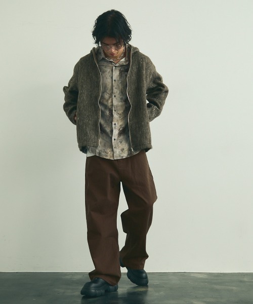 Shoowtime(ショウタイム)の「Abstract all-over regular collar long sleeve shirt / アブストラクトオールオーバーレギュラーカラー長袖シャツ(シャツ/ブラウス・メンズ・ベージュ系/カーキ系・MEDIUM/LARGE/X-LARGE)」の18枚目の写真