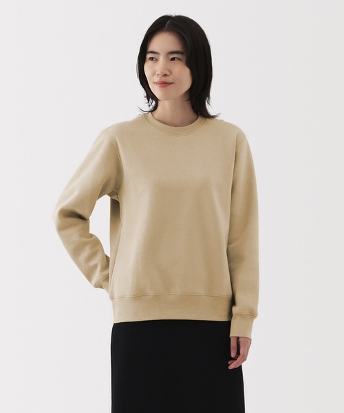 無印良品(ムジルシリョウヒン)の「婦人 スウェットシャツ(スウェット・レディース・ベージュ/オフホワイト/ライトグレー/ブラック/ライトピンク/スモーキーグリーン系・XL/M/S)」の4枚目の写真