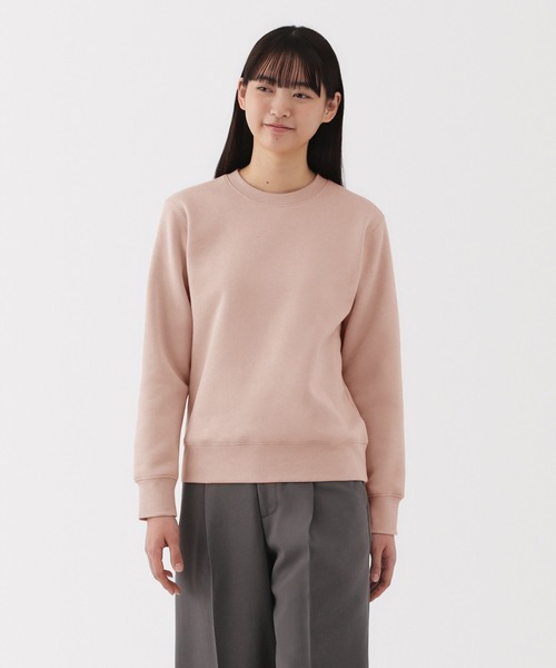 無印良品(ムジルシリョウヒン)の「婦人 スウェットシャツ(スウェット・レディース・ベージュ/オフホワイト/ライトグレー/ブラック/ライトピンク/スモーキーグリーン系・XL/M/S)」の6枚目の写真