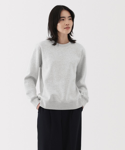 無印良品(ムジルシリョウヒン)の「婦人 スウェットシャツ(スウェット・レディース・ベージュ/オフホワイト/ライトグレー/ブラック/ライトピンク/スモーキーグリーン系・XL/M/S)」の3枚目の写真