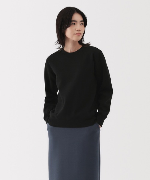 無印良品(ムジルシリョウヒン)の「婦人 スウェットシャツ(スウェット・レディース・ベージュ/オフホワイト/ライトグレー/ブラック/ライトピンク/スモーキーグリーン系・XL/M/S)」の2枚目の写真