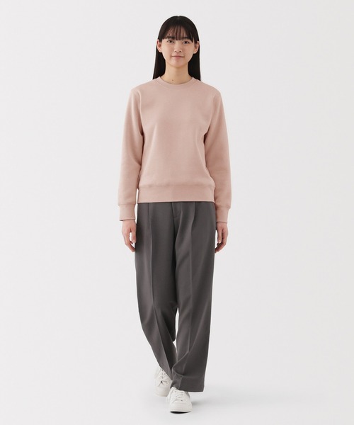 無印良品(ムジルシリョウヒン)の「婦人 スウェットシャツ(スウェット・レディース・ベージュ/オフホワイト/ライトグレー/ブラック/ライトピンク/スモーキーグリーン系・XL/M/S)」の16枚目の写真