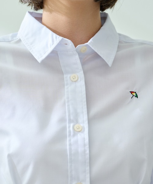 Arnold Palmer（アーノルドパーマー）の「EVERY DAY イージーケア ウエストタック シャツチュニック（シャツワンピース・レディース・チャコールグレー/コーラル/ホワイト・M/L/S）」の15枚目の写真