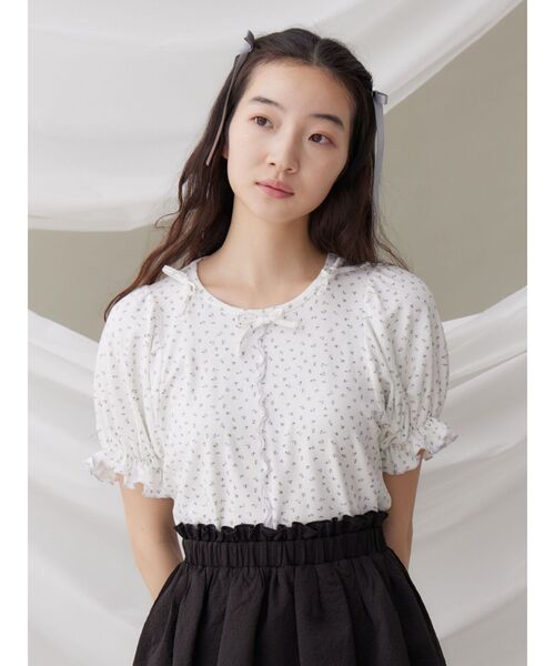 セール】petit flowerキャンディーパフ（Tシャツ/カットソー
