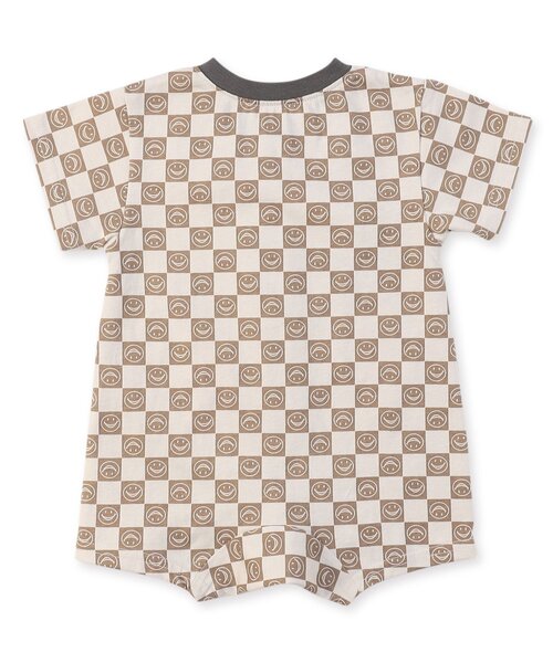 Ampersand（アンパサンド）の「総柄バラエティロンパス（ロンパース・キッズ・ブルー/ベージュ/パープル/アイボリー・80/70/60）」の5枚目の写真