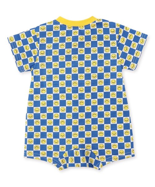 Ampersand（アンパサンド）の「総柄バラエティロンパス（ロンパース・キッズ・ブルー/ベージュ/パープル/アイボリー・80/70/60）」の6枚目の写真