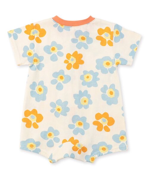 Ampersand（アンパサンド）の「総柄バラエティロンパス（ロンパース・キッズ・ブルー/ベージュ/パープル/アイボリー・80/70/60）」の7枚目の写真