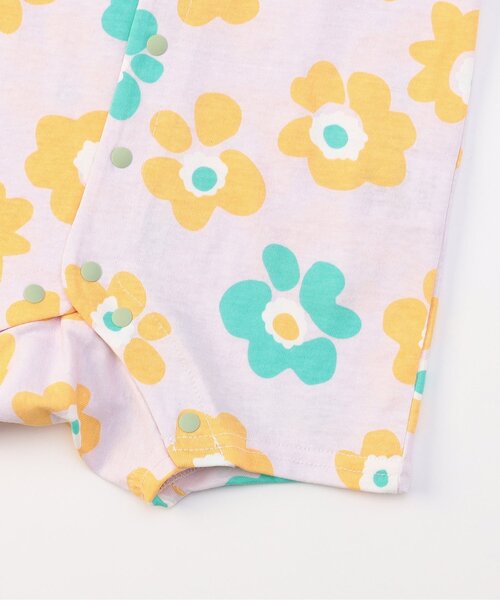 Ampersand（アンパサンド）の「総柄バラエティロンパス（ロンパース・キッズ・ブルー/ベージュ/パープル/アイボリー・80/70/60）」の11枚目の写真