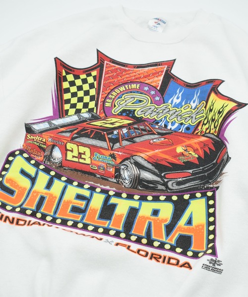 JERZEES（ジャージーズ）の「【ヴィンテージ古着】90’s JERZEES “#23 Patrick Sheltra” レーシング スウェット（スウェット・メンズ・ホワイト・X-LARGE）」の2枚目の写真
