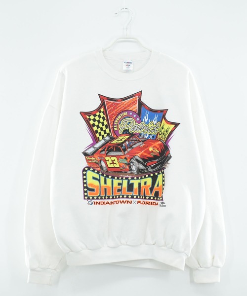 JERZEES（ジャージーズ）の「【ヴィンテージ古着】90’s JERZEES “#23 Patrick Sheltra” レーシング スウェット（スウェット・メンズ・ホワイト・X-LARGE）」の8枚目の写真
