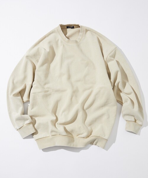 NAUTICA(m[eBJ)NAUTICA/m[eBJ Bleach Washed Hidden Logo Crewneck Sweatshirt/u[` EHbVh qhDS N[lbN XEFbgVc(XEFbg)