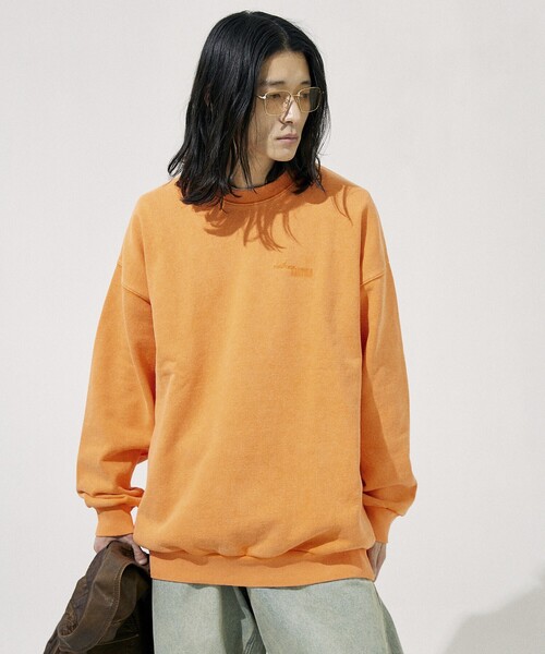 NAUTICA（ノーティカ）の「NAUTICA/ノーティカ Bleach Washed Hidden Logo Crewneck Sweatshirt/ブリーチ ウォッシュド ヒドゥンロゴ クルーネック スウェットシャツ（スウェット・メンズ・ブラック/サンドベージュ/ネイビー/オレンジ・SMALL/MEDIUM/LARGE/X-LARGE）」の15枚目の写真