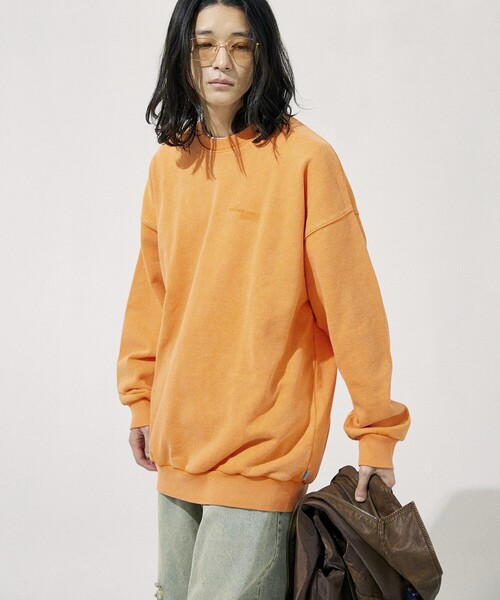 NAUTICA（ノーティカ）の「NAUTICA/ノーティカ Bleach Washed Hidden Logo Crewneck Sweatshirt/ブリーチ ウォッシュド ヒドゥンロゴ クルーネック スウェットシャツ（スウェット・メンズ・ブラック/サンドベージュ/ネイビー/オレンジ・SMALL/MEDIUM/LARGE/X-LARGE）」の14枚目の写真