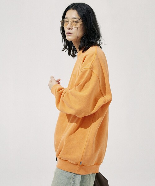 NAUTICA（ノーティカ）の「NAUTICA/ノーティカ Bleach Washed Hidden Logo Crewneck Sweatshirt/ブリーチ ウォッシュド ヒドゥンロゴ クルーネック スウェットシャツ（スウェット・メンズ・ブラック/サンドベージュ/ネイビー/オレンジ・SMALL/MEDIUM/LARGE/X-LARGE）」の13枚目の写真