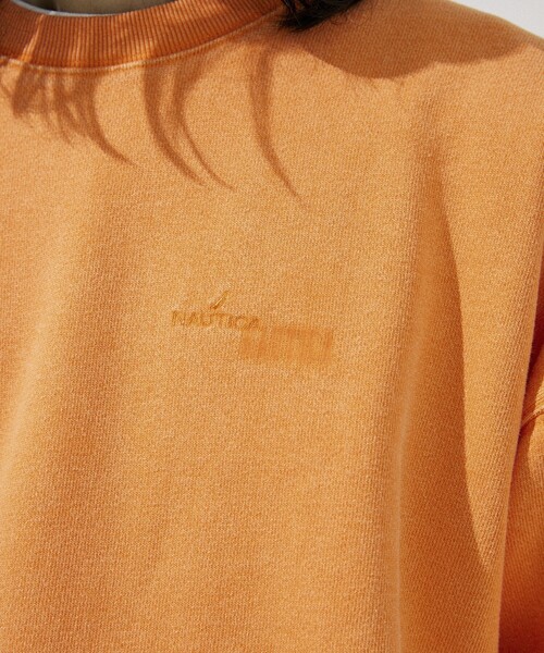 NAUTICA（ノーティカ）の「NAUTICA/ノーティカ Bleach Washed Hidden Logo Crewneck Sweatshirt/ブリーチ ウォッシュド ヒドゥンロゴ クルーネック スウェットシャツ（スウェット・メンズ・ブラック/サンドベージュ/ネイビー/オレンジ・SMALL/MEDIUM/LARGE/X-LARGE）」の8枚目の写真