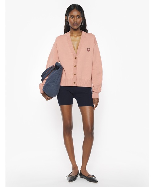 Maison Kitsune(メゾンキツネ)の「BOLD FOX HEAD PATCH COMFORT CARDIGAN(カーディガン/ボレロ・レディース・ピンクベージュ・XS/S/M/L/XL)」の3枚目の写真