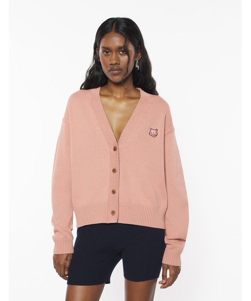 Maison Kitsune(メゾンキツネ)の「BOLD FOX HEAD PATCH COMFORT CARDIGAN(カーディガン/ボレロ・レディース・ピンクベージュ・XS/S/M/L/XL)」の5枚目の写真