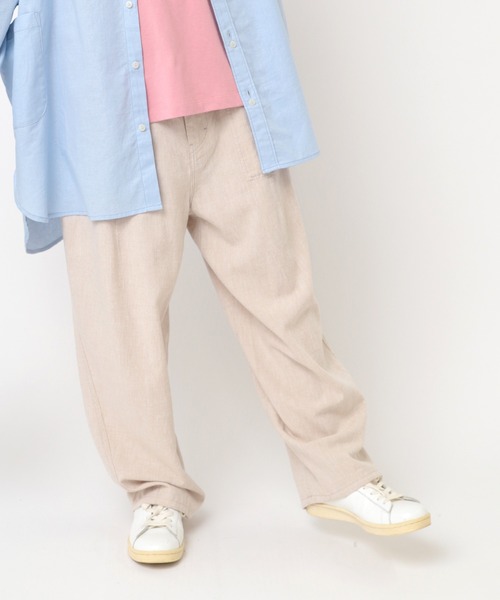 URCH RNA(アーチ アールエヌエー)の「R4302 リネンレーヨンコックパンツ(その他パンツ・レディース・ネイビー/ライム/ナチュラル・FREE)」の4枚目の写真