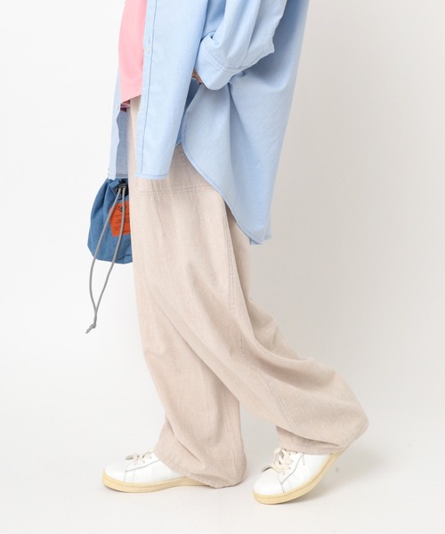 URCH RNA(アーチ アールエヌエー)の「R4302 リネンレーヨンコックパンツ(その他パンツ・レディース・ネイビー/ライム/ナチュラル・FREE)」の5枚目の写真
