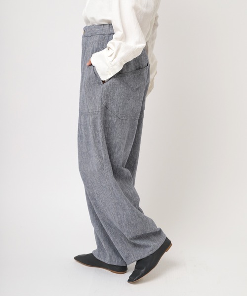 URCH RNA(アーチ アールエヌエー)の「R4302 リネンレーヨンコックパンツ(その他パンツ・レディース・ネイビー/ライム/ナチュラル・FREE)」の11枚目の写真