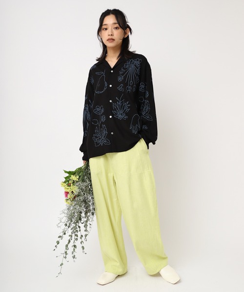 URCH RNA(アーチ アールエヌエー)の「R4302 リネンレーヨンコックパンツ(その他パンツ・レディース・ネイビー/ライム/ナチュラル・FREE)」の18枚目の写真