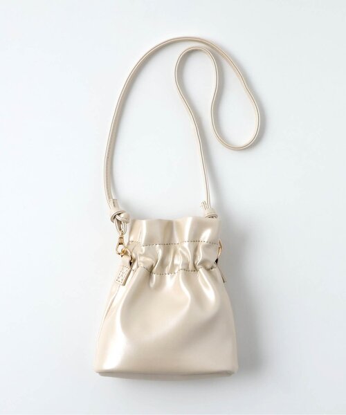 apres les cours（アプレレクール）の「ハートモチーフ巾着ポシェット（ショルダーバッグ・キッズ・アイボリー/シルバー・FREE）」の15枚目の写真