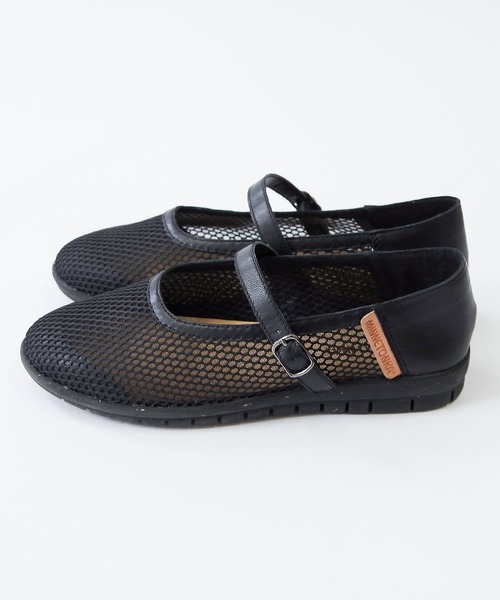 Minnetonka(ミネトンカ)の「【MINNETONKA/ミネトンカ】 メッシュメリージェーンフラットシューズ 25M01(パンプス・レディース・ブラック/シルバー/ダークブラウン/ゴールド・6/8/9/5/7)」の18枚目の写真