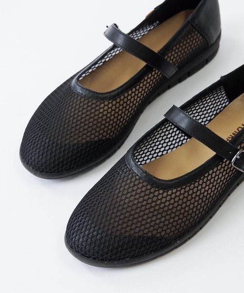 Minnetonka(ミネトンカ)の「【MINNETONKA/ミネトンカ】 メッシュメリージェーンフラットシューズ 25M01(パンプス・レディース・ブラック/シルバー/ダークブラウン/ゴールド・6/8/9/5/7)」の15枚目の写真