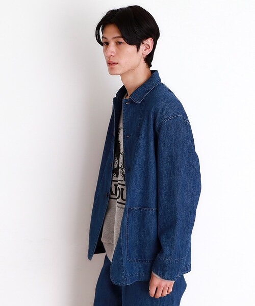 niko and ... カバーオール L ネイビー　セットアップ　デニム niko and（ニコアンド）の「[niko and JEANS 2022SS