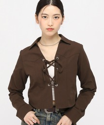 3.3 Field Trip／ウエスタン編み上げシャツ