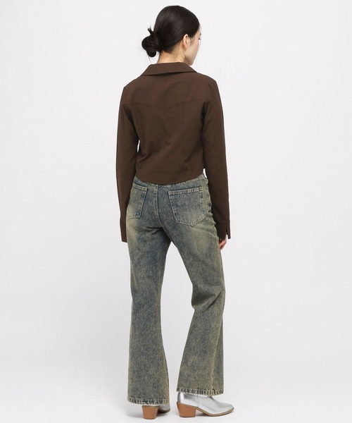 3.3 Field Trip (3.3フィールドトリップ)の「3.3 Field Trip/ウエスタン編み上げシャツ(シャツ/ブラウス・レディース・ピンク/ブラウン・FREE)」の17枚目の写真