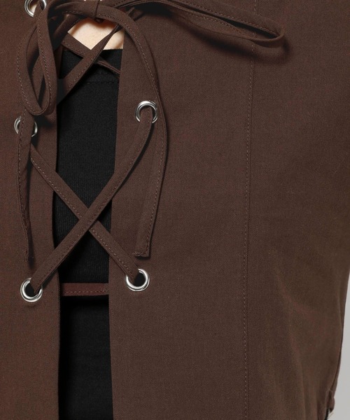 3.3 Field Trip (3.3フィールドトリップ)の「3.3 Field Trip/ウエスタン編み上げシャツ(シャツ/ブラウス・レディース・ピンク/ブラウン・FREE)」の7枚目の写真