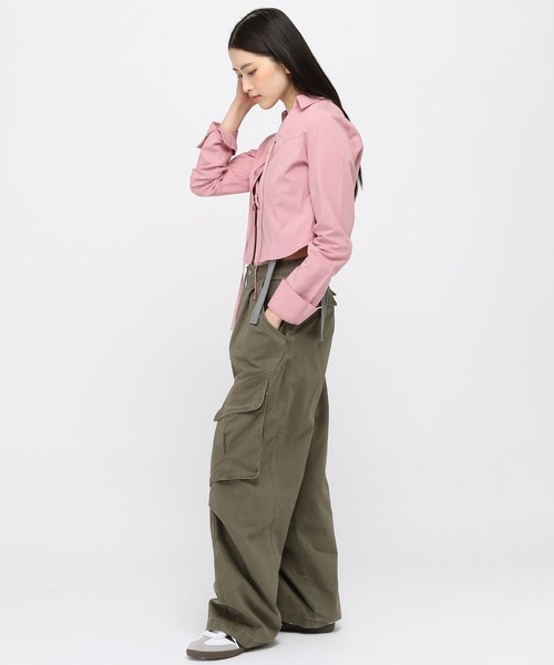 3.3 Field Trip (3.3フィールドトリップ)の「3.3 Field Trip/ウエスタン編み上げシャツ(シャツ/ブラウス・レディース・ピンク/ブラウン・FREE)」の11枚目の写真