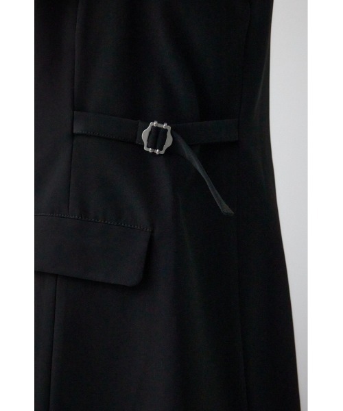 AZUL by moussy(アズールバイマウジー)の「Aラインミディ丈ジレ(ベスト・レディース・ライトベージュ/ブラック・FREE)」の10枚目の写真