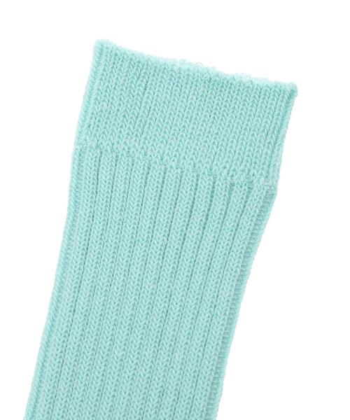 Samansa Mos2（サマンサ モスモス）の「【リネン混】ロングリブソックス（ソックス/靴下・レディース・ピンク/ベージュ/ミント・F）」の5枚目の写真