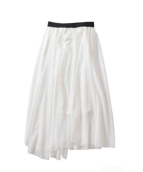 DRESSLAVE(ドレスレイブ)の「bright amunzen tulle long skirt(ブライトアムンゼンチュールロングスカート)(スカート・レディース・ホワイト/ブラック・38)」の1枚目の写真