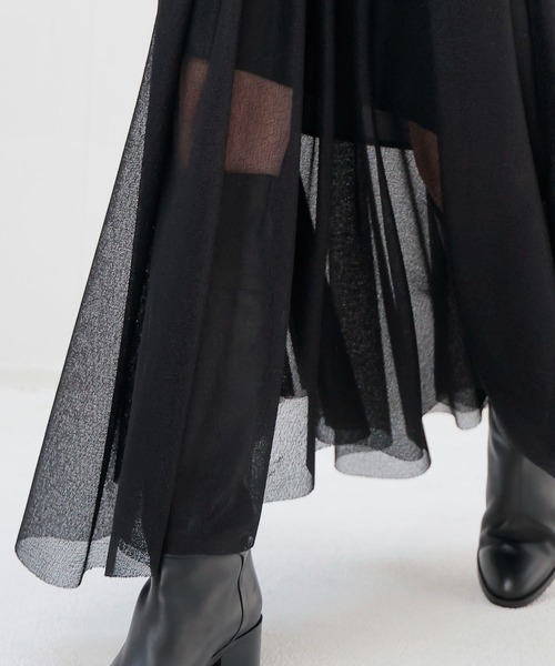 DRESSLAVE(ドレスレイブ)の「bright amunzen tulle long skirt(ブライトアムンゼンチュールロングスカート)(スカート・レディース・ホワイト/ブラック・38)」の6枚目の写真