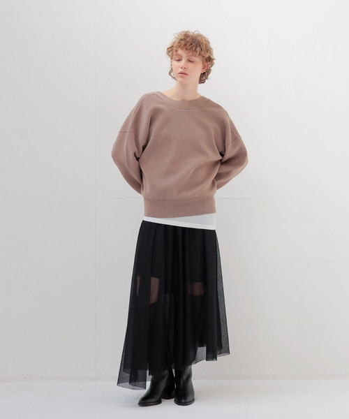DRESSLAVE(ドレスレイブ)の「bright amunzen tulle long skirt(ブライトアムンゼンチュールロングスカート)(スカート・レディース・ホワイト/ブラック・38)」の7枚目の写真