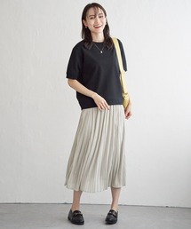 ikka | ラメパフプルオーバープリーツスカートセット(ワンピース)