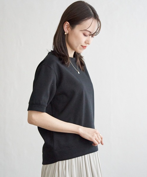 ikka(イッカ)の「ラメパフプルオーバープリーツスカートセット(ワンピース・レディース・オフホワイト/ブルー/ブラック・S/M/L)」の8枚目の写真