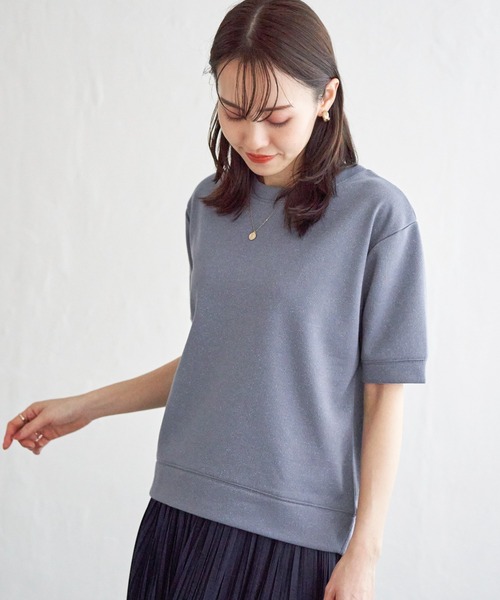 ikka(イッカ)の「ラメパフプルオーバープリーツスカートセット(ワンピース・レディース・オフホワイト/ブルー/ブラック・S/M/L)」の13枚目の写真