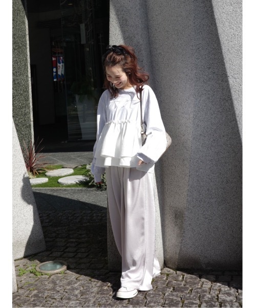 tシャツ peplum cutsew レディース peplum cutsew（Tシャツ/カットソー）｜jumelle（ジュメロ）の