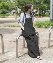 麻　リネン　サロペット　オーバーオール andme サロペット オーバーオール 「8色/3サイズ展開」リネン混