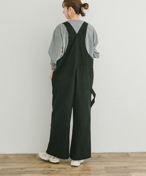 リネン 混サロペット セール】リネン混サロペット（サロペット/オーバーオール