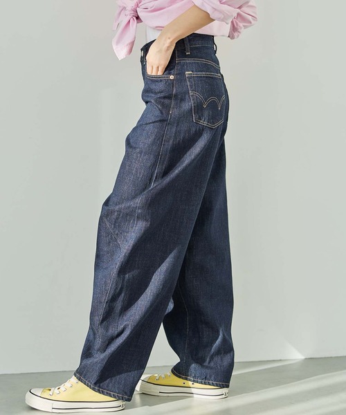 EDWIN(エドウィン)の「essentials ヴィンテージカーブワイドデニムパンツ(デニムパンツ・レディース・インディゴブルー/ライトインディゴブルー/ブラック系その他・X-SMALL/SMALL/MEDIUM/LARGE)」の16枚目の写真