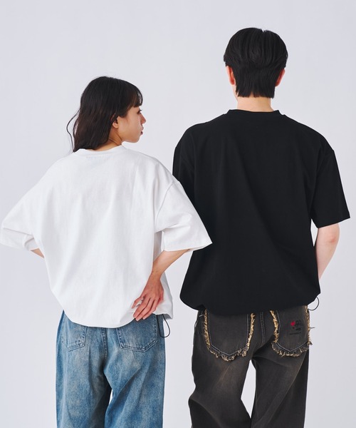 R with Heart Drawstring T-shirts / R&ハート ドローコードT