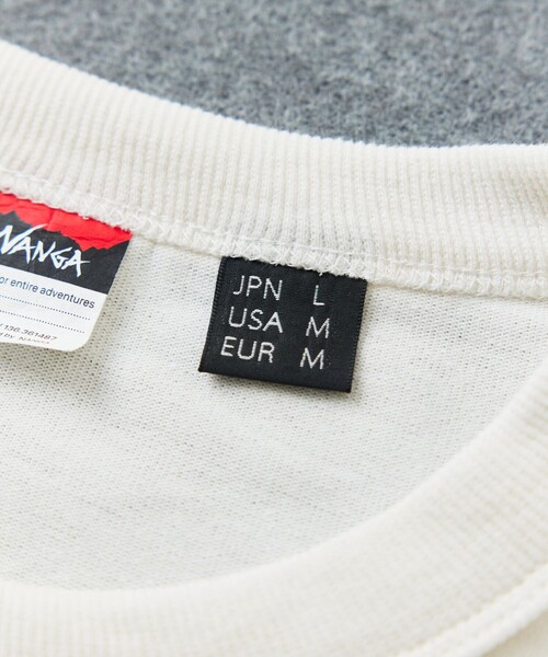 NANGA（ナンガ）の「NANGA × FREAK'S STORE/ナンガ × フリークスストア 別注 刺繍 ECO HYBRID LOGO TEE エコハイブリッド ルーズフィット ロゴ 刺繍Tシャツ（Tシャツ/カットソー・メンズ・ブラック/グレー/ホワイト・MEDIUM/LARGE）」の16枚目の写真